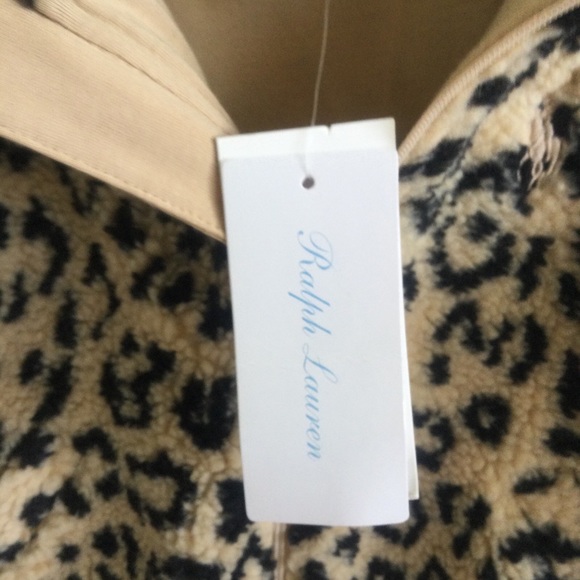 RALPH LAUREN TODDLER GIRL OCELOT SHERPA FULL ZIP JACKET SIZE 12 MONTHS NWT - Picture 9 of 15